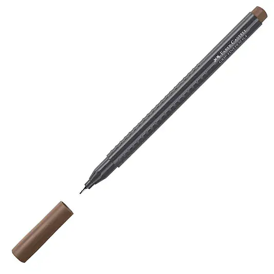 Faber Castell Grip Finepen 0.4 Açık Kahverengi - 3