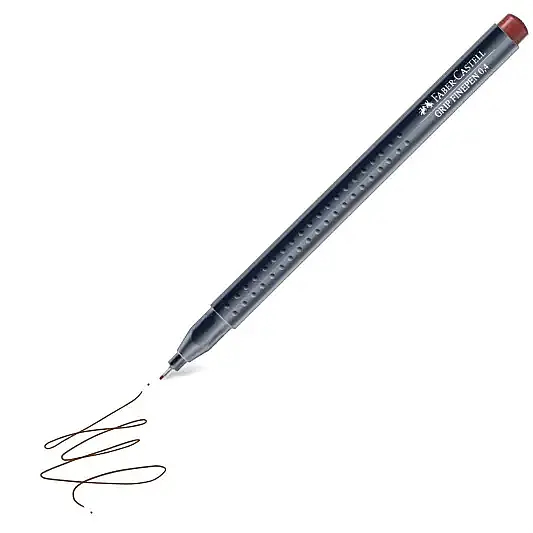 Faber Castell Grip Finepen 0.4 Kahverengi - 1