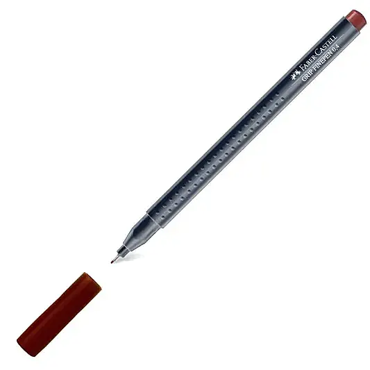 Faber Castell Grip Finepen 0.4 Kahverengi - 2