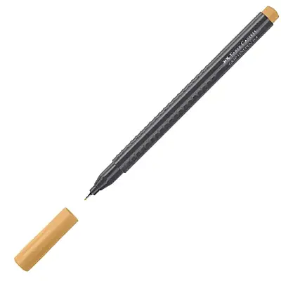 Faber Castell Grip Finepen 0.4 Keçeli Kalem Krom Sarısı - 6