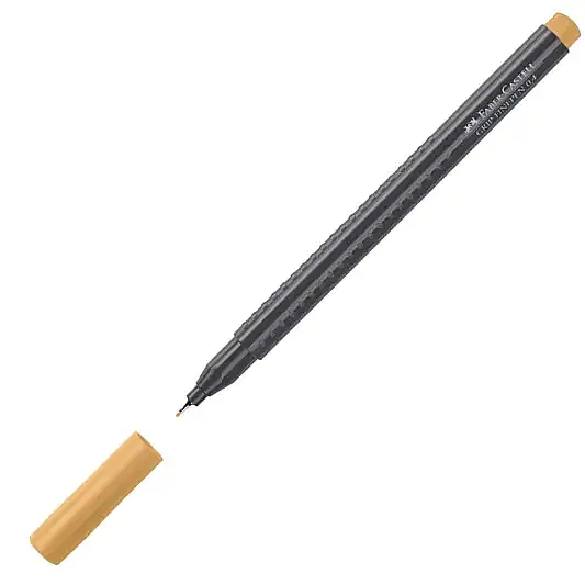 Faber Castell Grip Finepen 0.4 Keçeli Kalem Krom Sarısı - 6