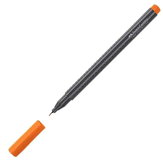 Faber Castell Grip Finepen 0.4 Keçeli Kalem Turuncu - 8