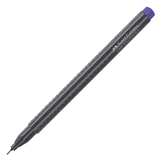 Faber Castell Grip Finepen 0.4 Keçeli Mor - 5