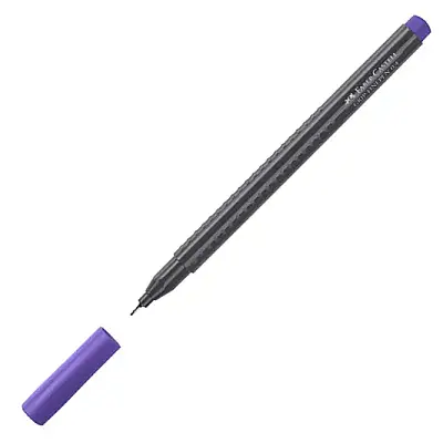 Faber Castell Grip Finepen 0.4 Keçeli Mor - 8
