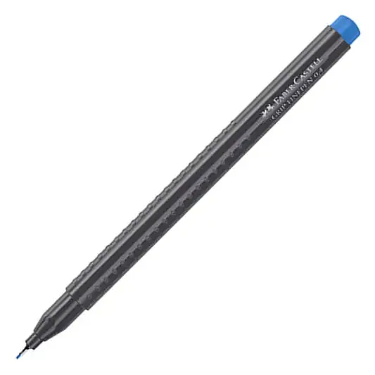 Faber Castell Grip Finepen 0.4 Koyu Mavi - 7