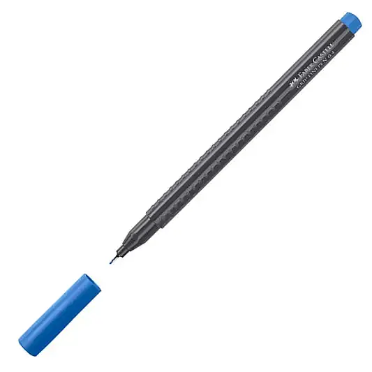 Faber Castell Grip Finepen 0.4 Koyu Mavi - 8