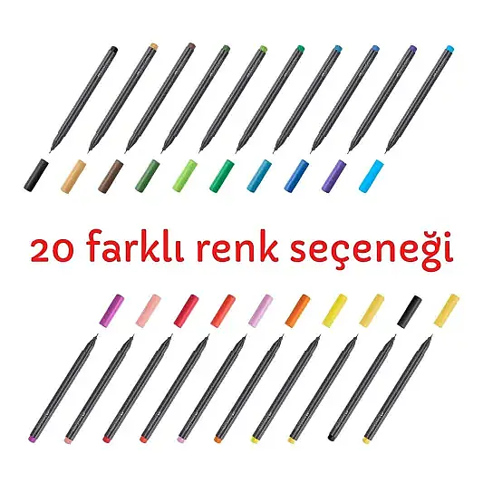 Faber Castell Grip Finepen 0.4 Zümrüt Yeşil - 3