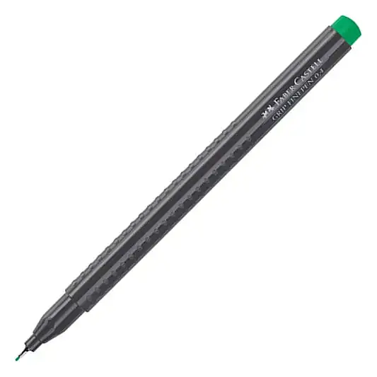 Faber Castell Grip Finepen 0.4 Zümrüt Yeşil - 5