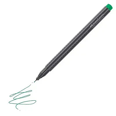 Faber Castell Grip Finepen 0.4 Zümrüt Yeşil - 9