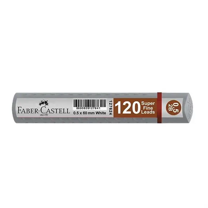 Faber Castell Grıp Min 0.5 2B 60Mm 120Li Gümüş - 1