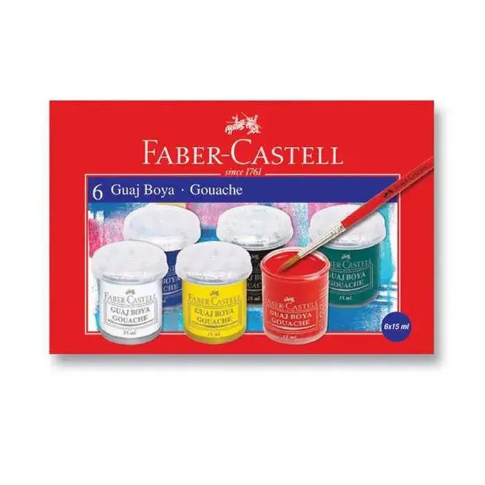 Faber Castell Guaj Boya Floresan 6Lı - 2