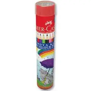 Faber Castell Metal Tüp Kuru Boya Kalemi 12 Renk Tam Boy - 1