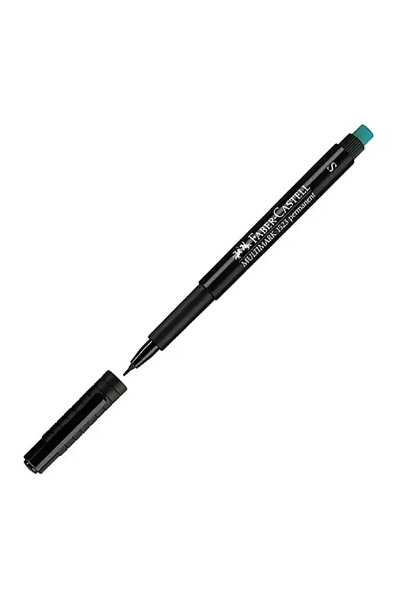 Faber Castell Siyah Asetat Kalemi Permanent S Uç - 1