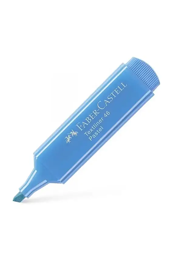 Faber Castell Textliner 46 Pastel Mavi Fosforlu Kalem - 1