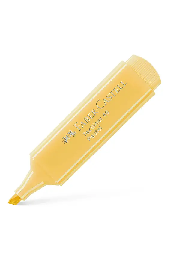 Faber Castell Textliner 46 Pastel Sarı Fosforlu Kalem - 1