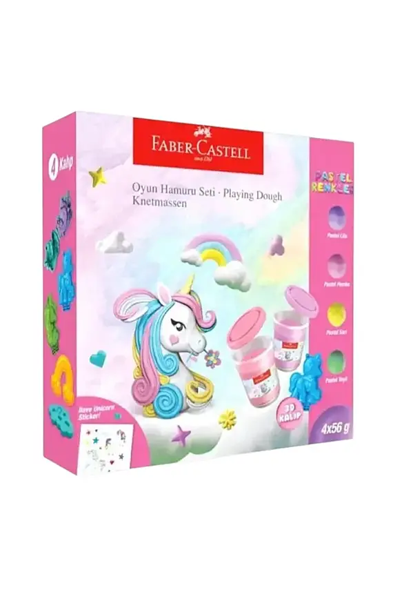 Faber Castell Unicorn Temalı Oyun Hamuru Seti - 3