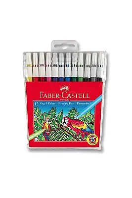 Faber Castell Yıkanabilir Keçeli Kalem 12 Lı - 1