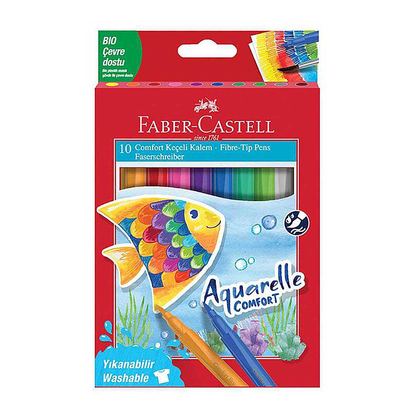 Faber Comfort Aquarelle Keçeli kalem 10 Lu - 2