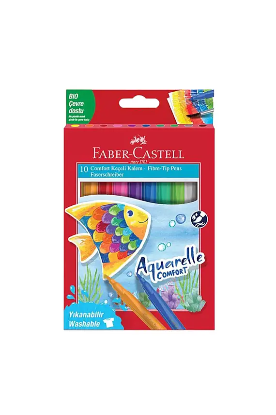 Faber Comfort Aquarelle Keçeli kalem 10 Lu - 3