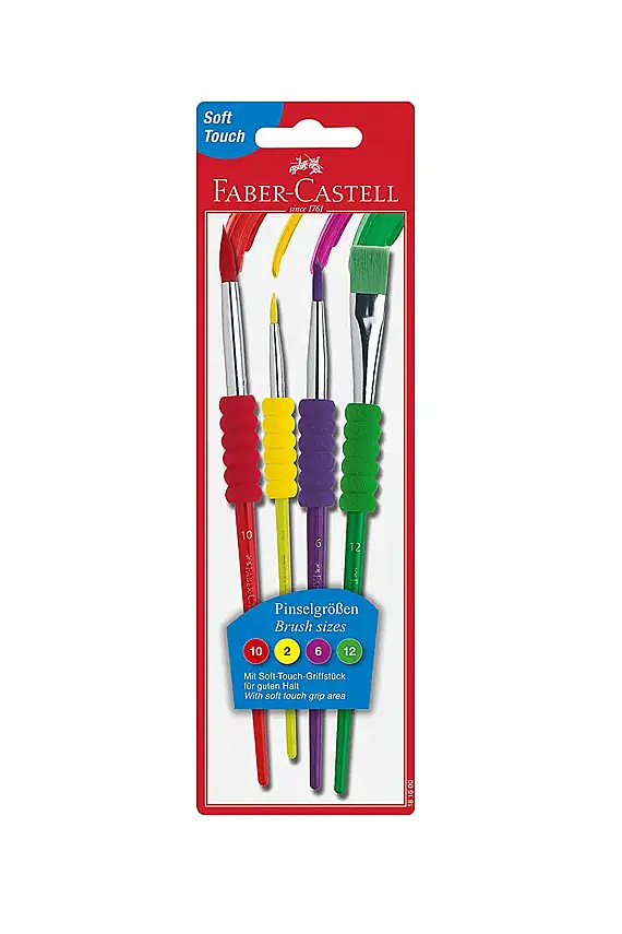 Faber Fırça Soft Touch 4 Lü - 1