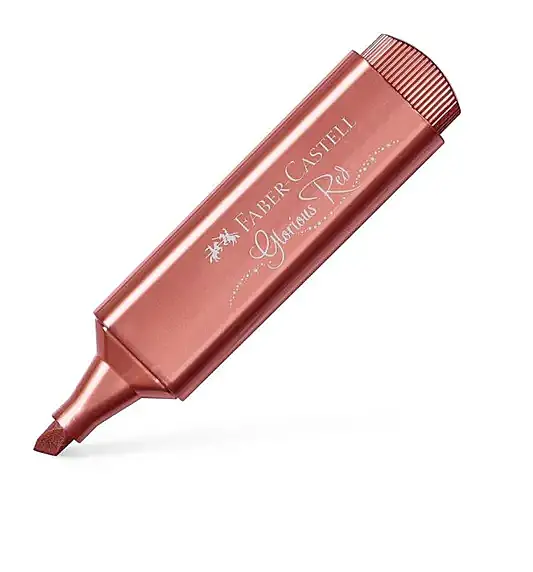 Faber Fosforlu Kalem 46 Metalik Pembe - 2