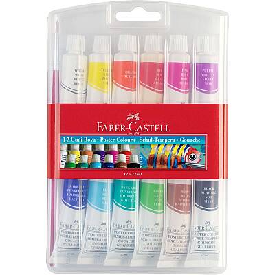 Faber Guaj Boya Tüp 12 Renk - Faber Castell (1)