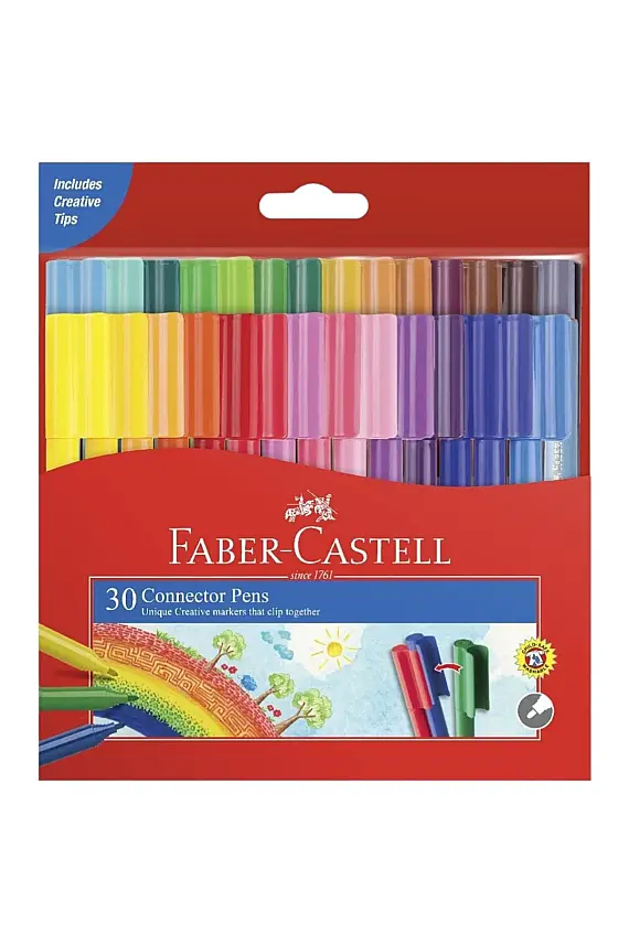 Faber Keçeli Kalem 30 Renk Eğlenceli - 3