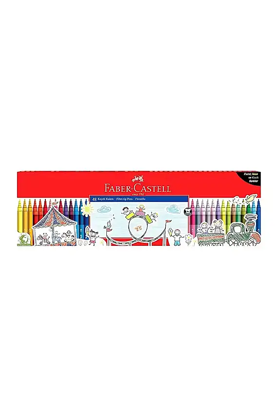 Faber Keçeli Kalem 48 Renk Klasik - 1