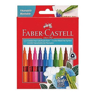 Faber Keçeli Kalem Comfort 12 Renk - Faber Castell