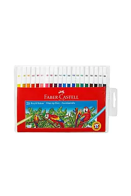 Faber Keçeli Kalem Yıkanabilir 20 Li Poşet - 3