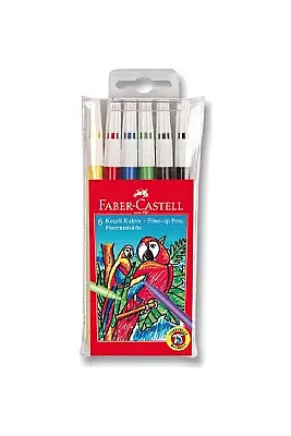 Faber Keçeli Kalem Yıkanabilir 6 Lı - 1
