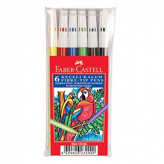 Faber Keçeli Kalem Yıkanabilir 6 Lı - 2