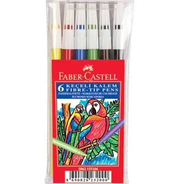 Faber Keçeli Kalem Yıkanabilir 6Lı - 1