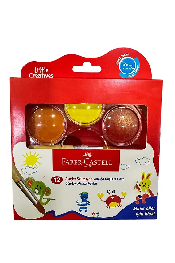 Faber Little Creavites Jumbo Suluboya 12 Li - 3