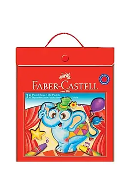 Faber Pastel Boya 36 Renk Plastik Çantalı Tutucaklı - 1