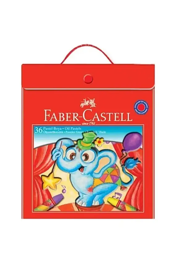 Faber Pastel Boya 36 Renk Plastik Çantalı Tutucaklı - 1
