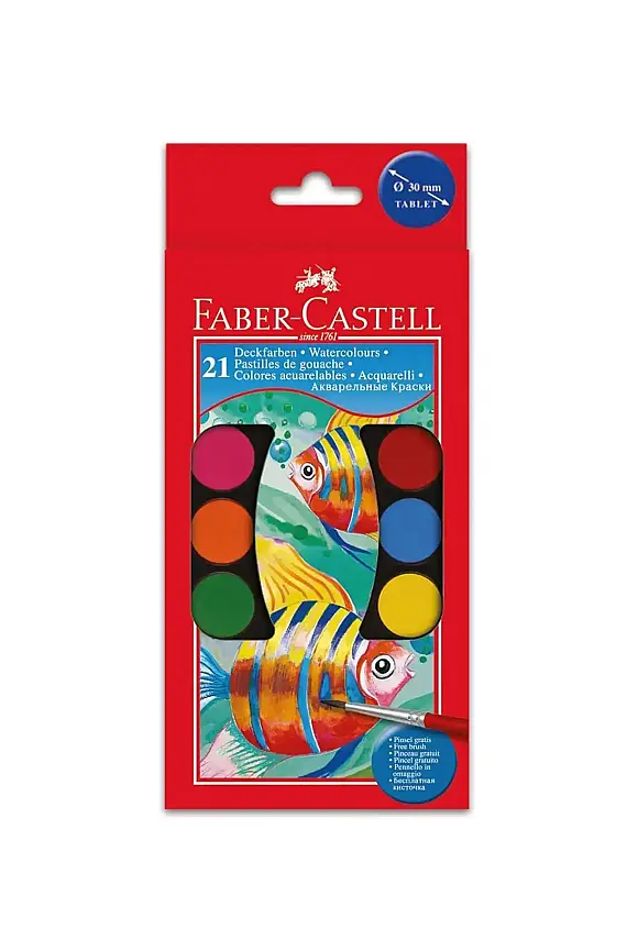 Faber Suluboya Büyük Boy 21 Renk - 1