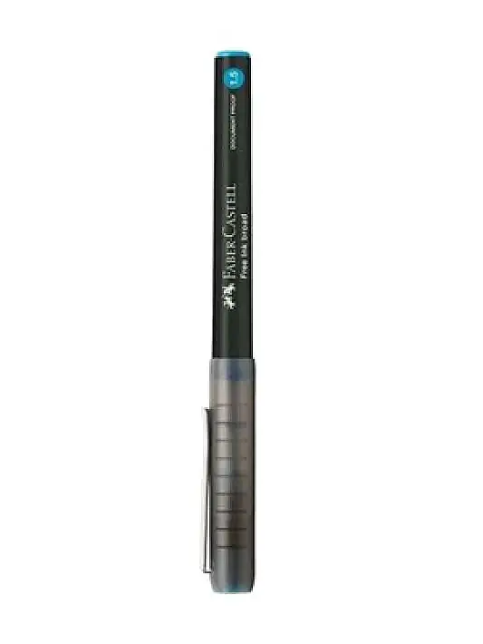 Faber Tükenmez Kalem Free Ink Broad 1.5 mm Mavi - 2