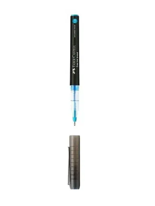 Faber Tükenmez Kalem Free Ink Broad 1.5 mm Mavi - 6