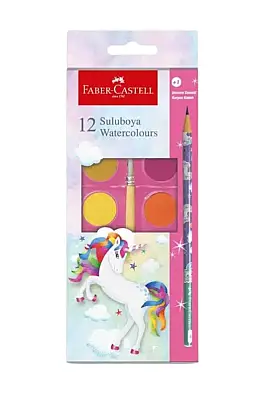 Faber Unicorn Büyük Boy Suluboya 12 Li - 3