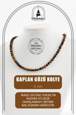 Fantom Kuvars 6 mm Dizi Doğal Taş Kolye - 2