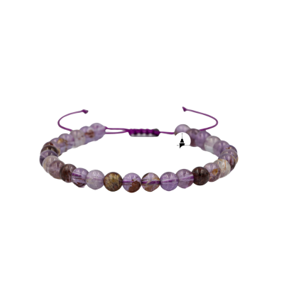 Fantom Kuvars 6mm Merdiven Kapama Doğal Taş Bileklik - Osmanlı Doğaltaş