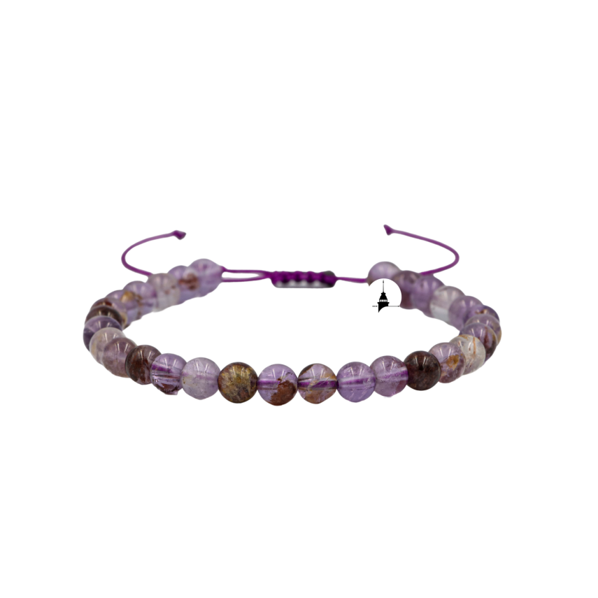 Fantom Kuvars 6mm Merdiven Kapama Doğal Taş Bileklik - 1