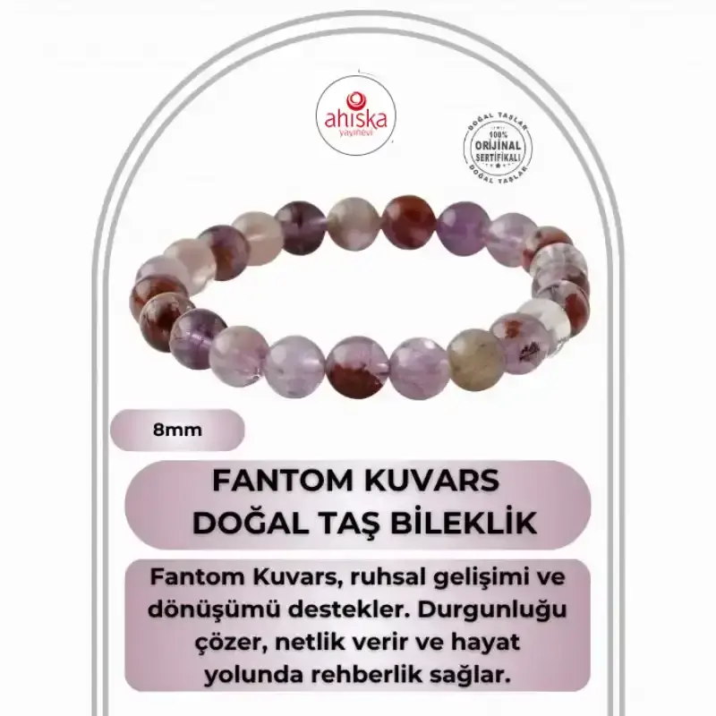 Fantom Kuvars 8mm Doğal Taş Bileklik - 2