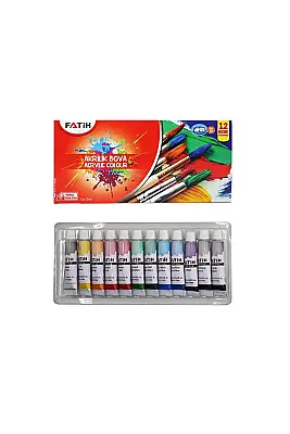 Fatih Akrilik Boya 12 Renk 25 Ml - 1