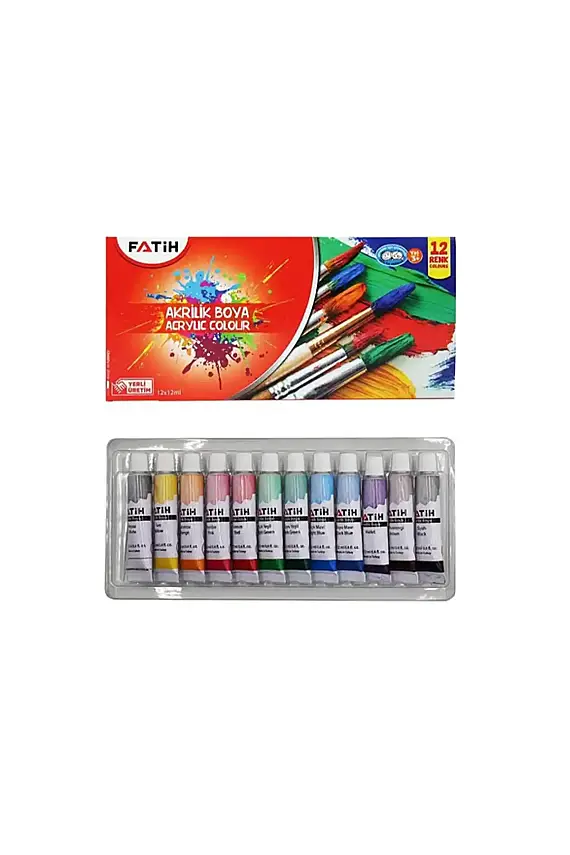 Fatih Akrilik Boya 12 Renk 25 Ml - 1