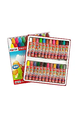 Fatih Altıgen Pastel Boya 24 Renk Karton Kutu - 1