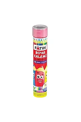 Fatih Metal Tüp Kuru Boya Kalemi 12 Renk Tam Boy - 1