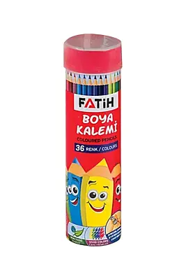 Fatih Metal Tüp Kuru Boya Kalemi 36 Renk Tam Boy - 1