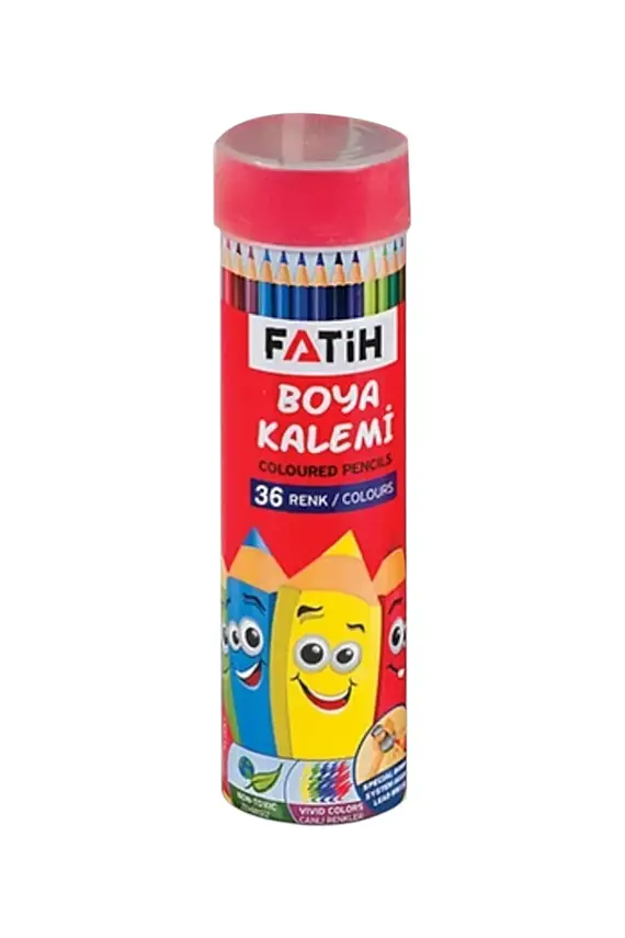 Fatih Metal Tüp Kuru Boya Kalemi 36 Renk Tam Boy - 1